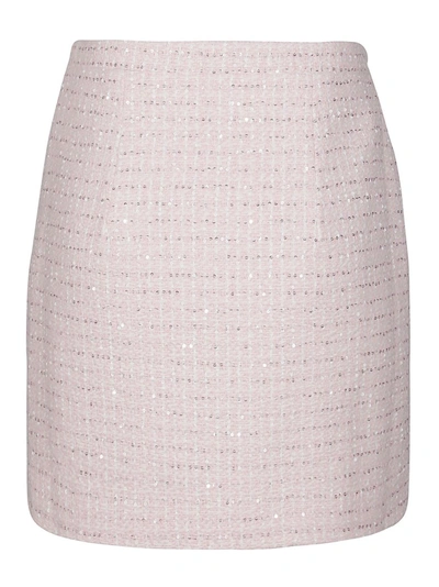 Shop Alessandra Rich Alessandra Tweed Mini Skirt In Multi