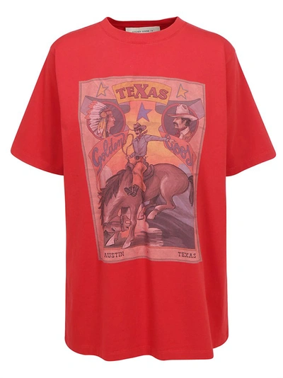 Shop Golden Goose Deluxe Brand Graphic Printed T In Red