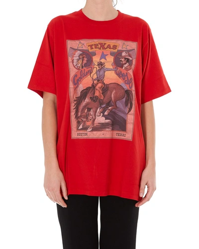 Shop Golden Goose Deluxe Brand Graphic Printed T In Red