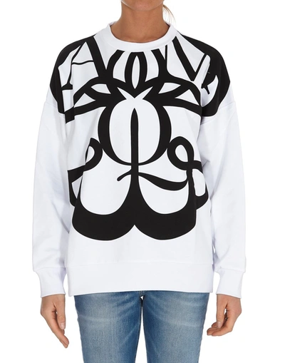 Shop Alexander Mcqueen Graphic Print Sweatshirt In White