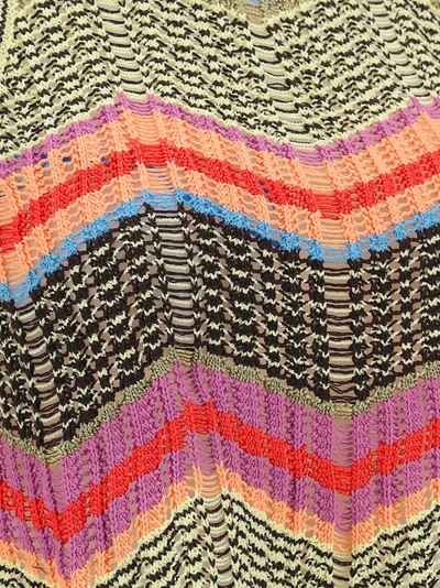 Shop M Missoni Chevron Patterned Halter In Multi