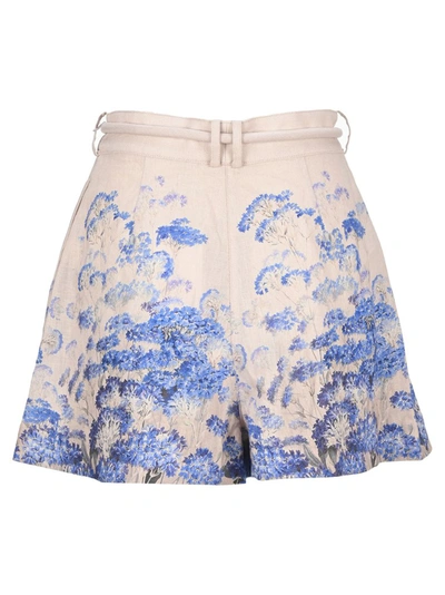 Shop Zimmermann Luminous Safari Shorts In Multi