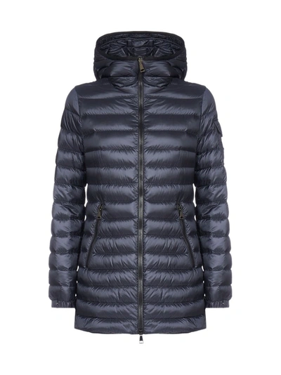 Shop Moncler Ments Hooded Down Jacket In Blue