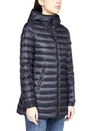 Shop Moncler Ments Hooded Down Jacket In Blue