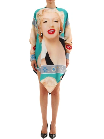 Shop Loewe Marilyn Monroe Print Tunic Dress In Multi