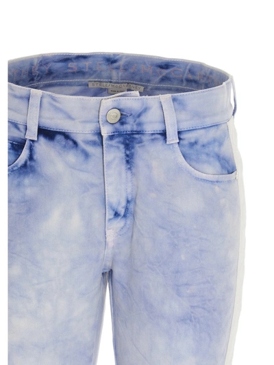 Shop Stella Mccartney Marble Effect Jeans In Blue