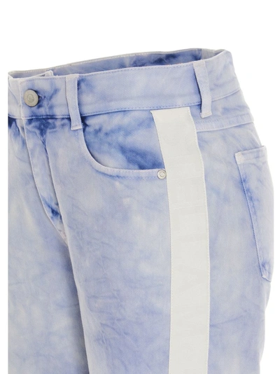 Shop Stella Mccartney Marble Effect Jeans In Blue
