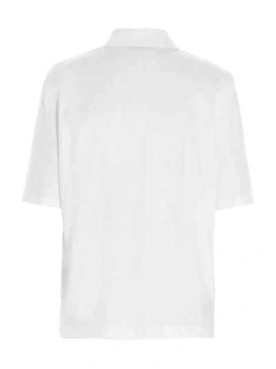 Shop Attico The  Astrid Polo Shirt In White