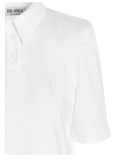 Shop Attico The  Astrid Polo Shirt In White