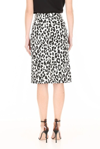 Shop See By Chloé Leopard Printed Midi Skirt In Multi