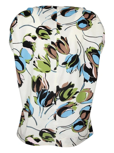 Shop Marni Floral Printed Blouse In Multi