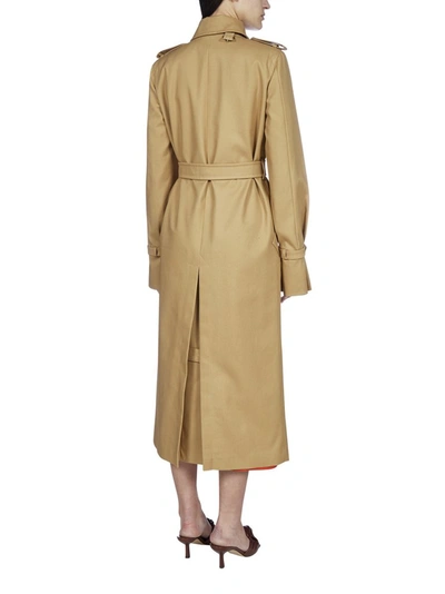 Shop Max Mara Larix Belted Trench Coat In Brown