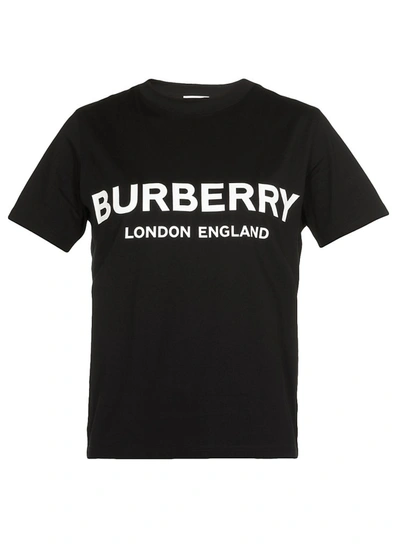 Shop Burberry Logo Print T In Black