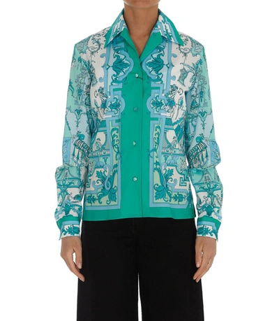 Shop Etro Baroque Print Buttoned Shirt In Multi