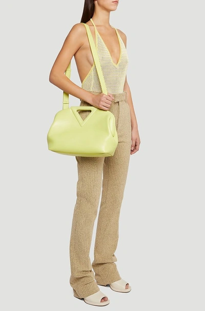 Shop Bottega Veneta Light Bouclé Herringbone Trousers In Beige