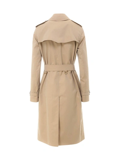 Shop Burberry Kensington Heritage Trench Coat In Beige