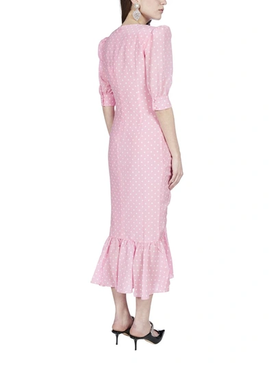 Shop Alessandra Rich Polka In Pink