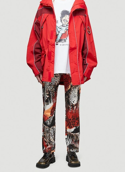 Shop Napa By Martine Rose Animal Printed Jeans In Multi