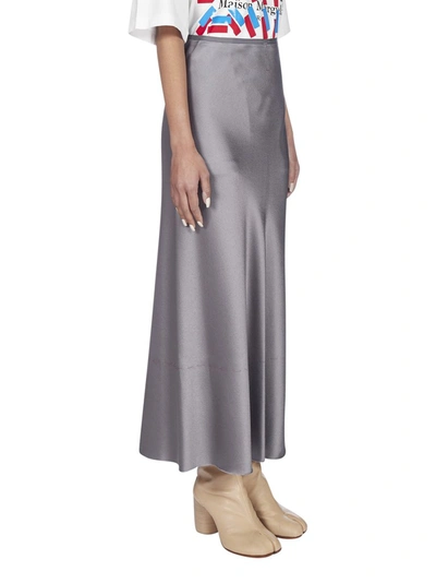 Shop Maison Margiela High Waisted Skirt In Grey