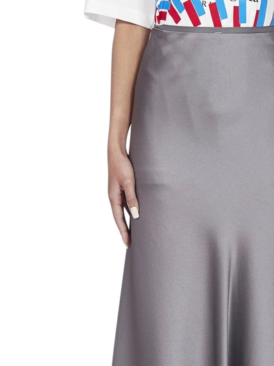 Shop Maison Margiela High Waisted Skirt In Grey