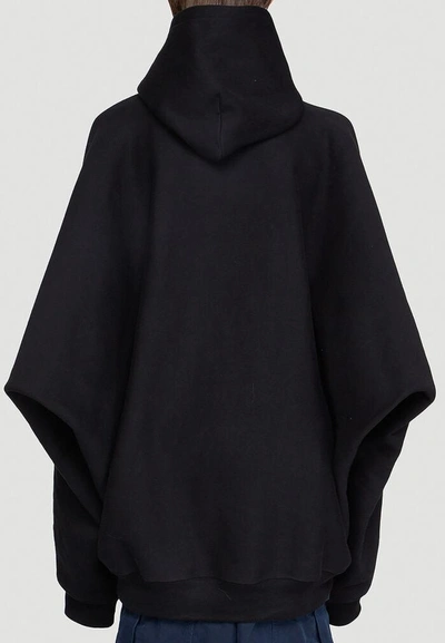 Shop Balenciaga Oversized Hoodie In Black