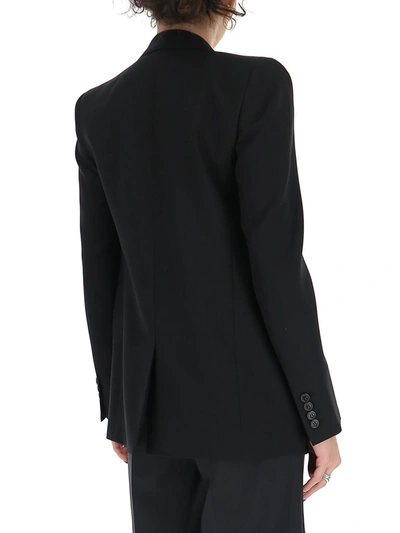 Shop Saint Laurent Single Breasted Blazer In Black