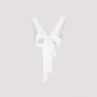 Shop Zimmermann Luminous Tie Bustier In White