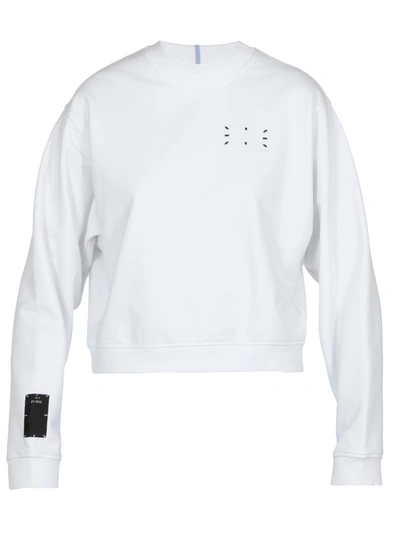 Shop Mcq By Alexander Mcqueen Mcq Alexander Mcqueen Patch Detail Cropped Sweatshirt In White