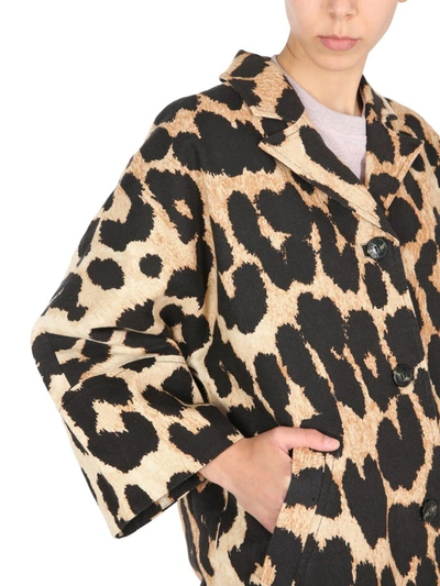 Shop Ganni Leopard Print Single In Multi