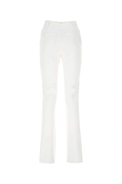 Shop Alexander Wang Dipped Back Skinny Jeans In White