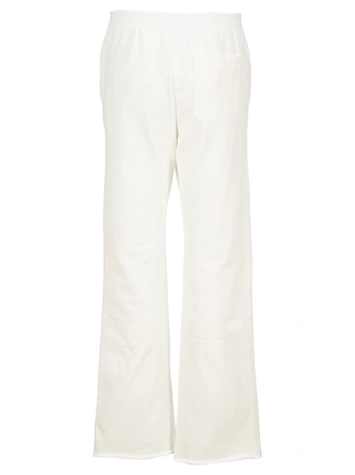 Shop Mm6 Maison Margiela Unbrushed Sweatpants In White