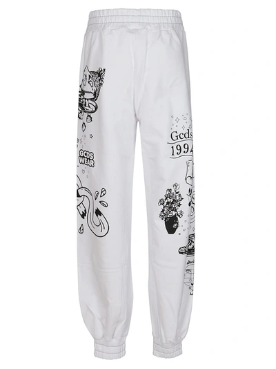 Shop Gcds Element Graphic Print Track Pants In White