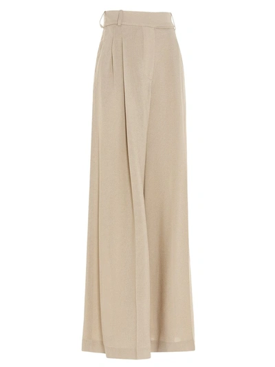 Shop Alexandre Vauthier Textured Wide In Beige