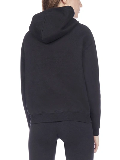 Shop Balenciaga Gym Wear Print Hoodie In Black