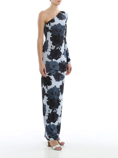 Shop Alexandre Vauthier Printed One Shoulder Maxi Dress In Multi