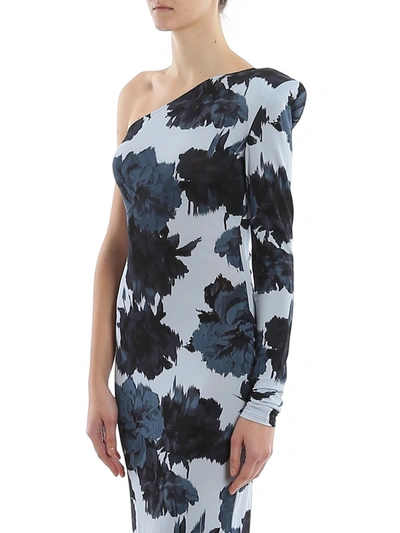 Shop Alexandre Vauthier Printed One Shoulder Maxi Dress In Multi