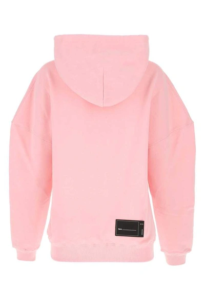 Shop We11 Done We11done Logo Embroidered Hoodie In Pink