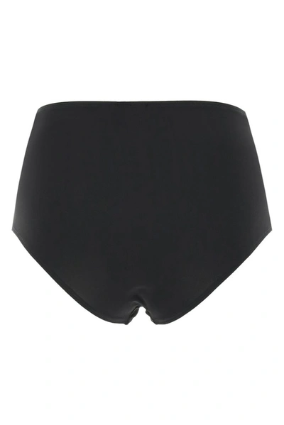 Shop Totême High Waisted Bikini Bottom In Black