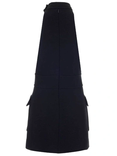 Shop Saint Laurent Keyhole Mini Dress In Black