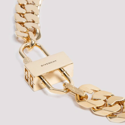 Shop Givenchy G Chain Lock Necklace In Gold