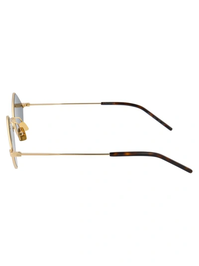 Shop Saint Laurent Eyewear Sl 302 Sunglasses In Gold