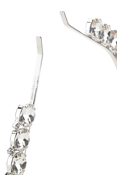Shop Alessandra Rich Crystal In Silver