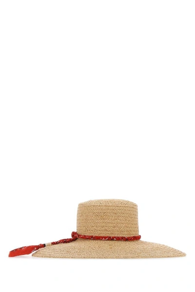 Shop Alanui Santa Fe Gaucho Sun Hat In Beige