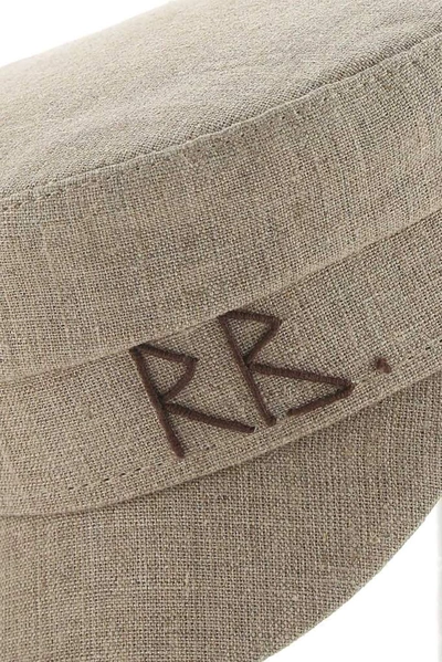 Shop Ruslan Baginskiy Logo Embroidered Hat In Beige