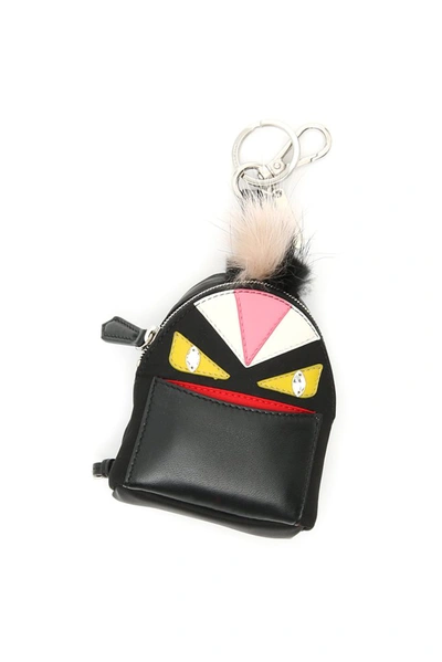 Shop Fendi Bag Bugs Backpack Keyring In Black