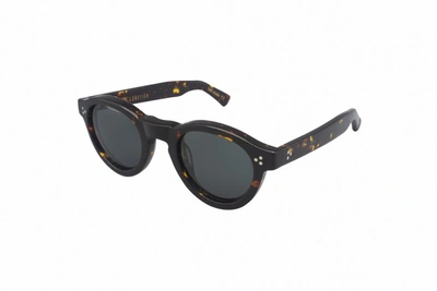 Shop Lesca Gaston Round Frame Sunglasses In Multi