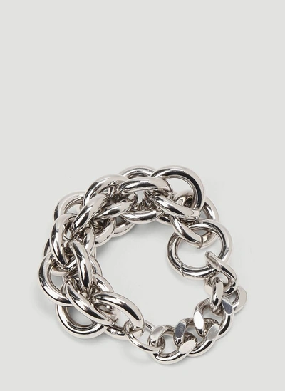 Shop Alyx 1017  9sm Mixed Chain Bracelet In Silver