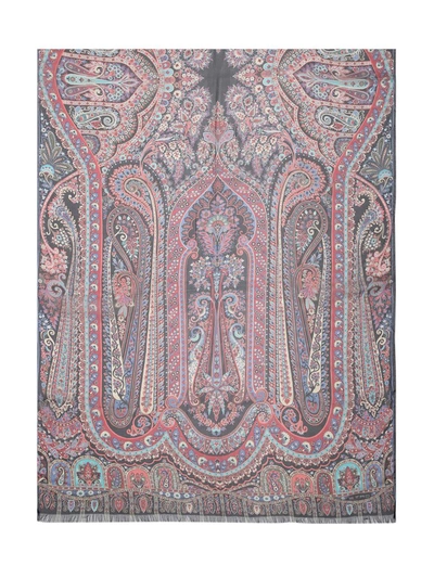 Shop Etro Paisley Printed Scarf In Multi
