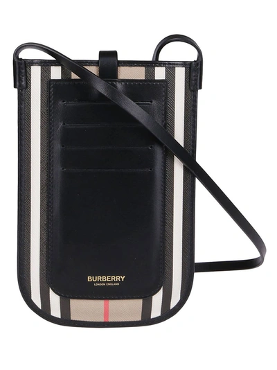 Shop Burberry Anne Strap Phone Bag In Beige