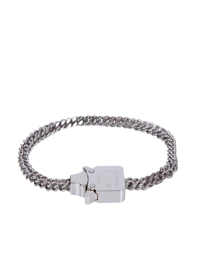 Shop Alyx 1017  9sm Buckled Chain Bracelet In Silver